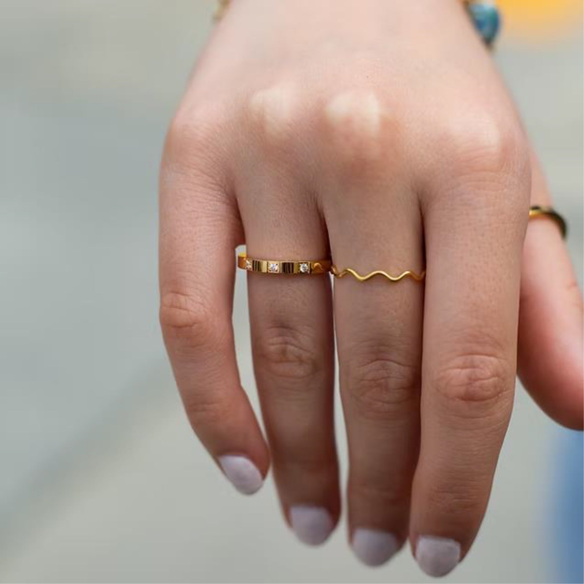 Dainty Diamond Stackable Rings