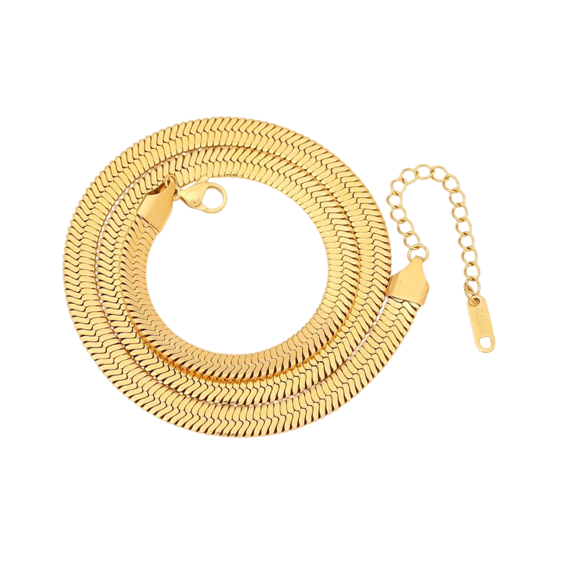 Gold Herringbone Chain