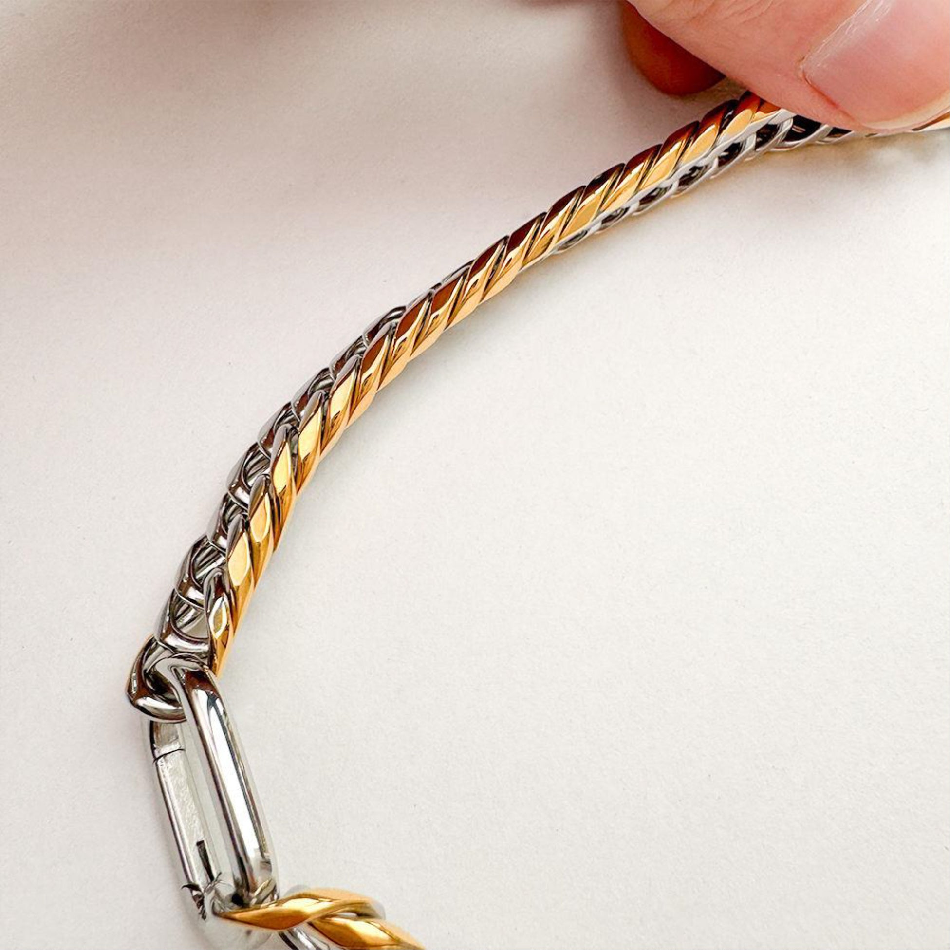 Gold and silver chain necklace Waterproof Sweatproof, Anti-Tarnish Workout, Swim and shower Friendly Charms by Andie