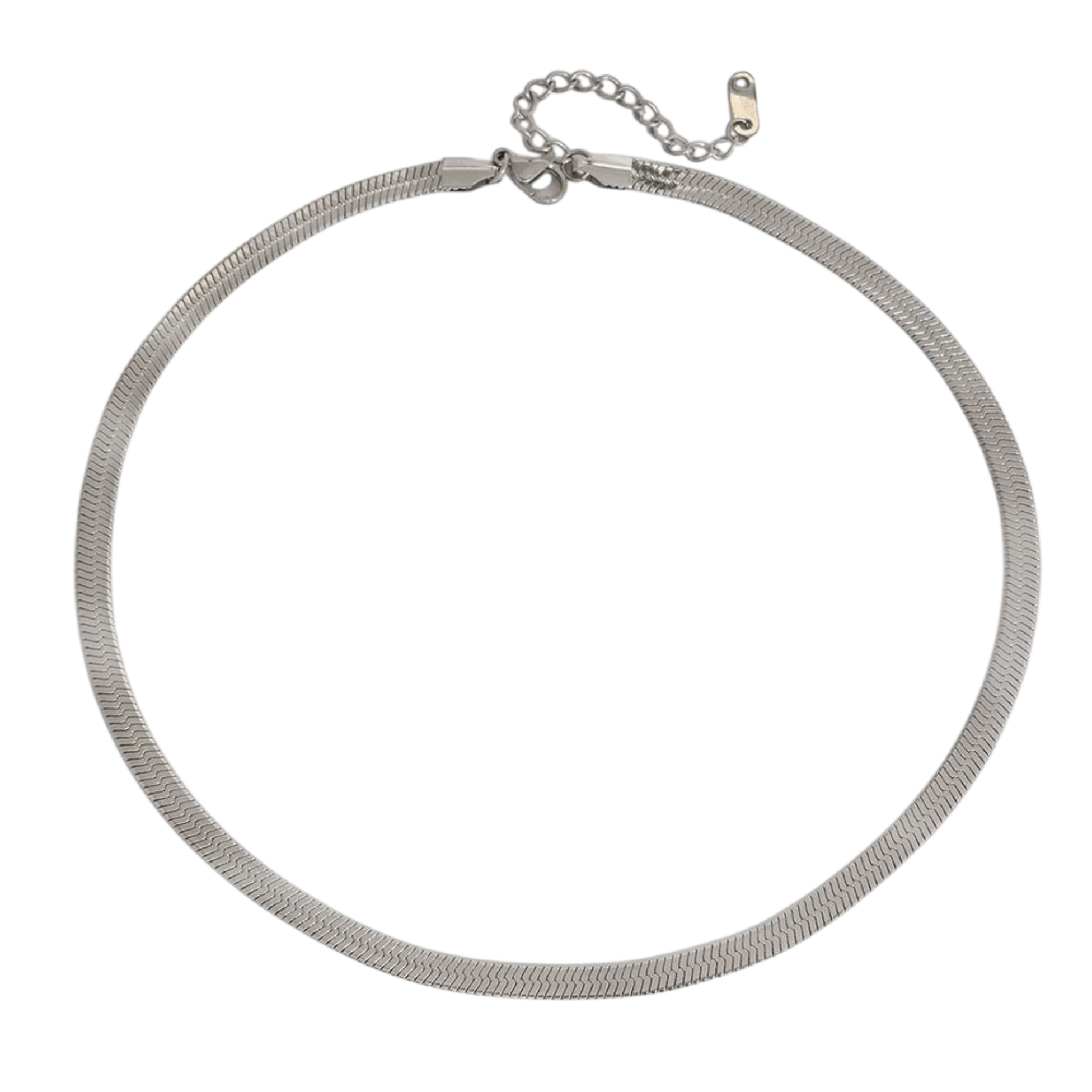 Silver Stainless Steel Herringbone Chain 5MM