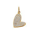 Heart Charm Filled with CZ