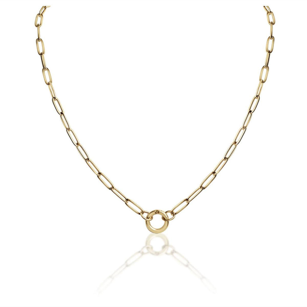 14K Gold chain charm necklace holder Waterproof Sweatproof Anti-Tarnish Necklace Charms by Andie