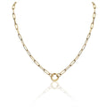 14K Gold chain charm necklace holder Waterproof Sweatproof Anti-Tarnish Necklace Charms by Andie