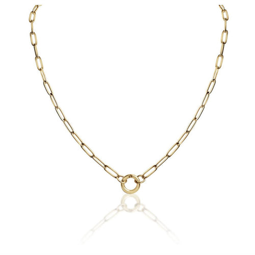 14K Gold chain charm necklace holder Waterproof Sweatproof Anti-Tarnish Necklace Charms by Andie