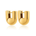 Chunky Designer Hinged Hoop Earrings Waterproof, Sweatproof, Anti-Tarnish Earrings Charms by Andie