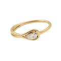 Dainty Waterdrop Pinky Ring