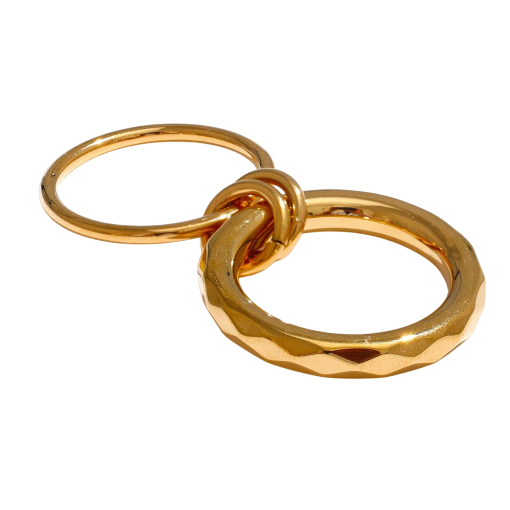 Minimalist Double Layer Ring
