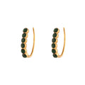 European Emerald Green Fish hook Earrings Waterproof Sweatproof Anti-Tarnish Earrings Charms by Andie