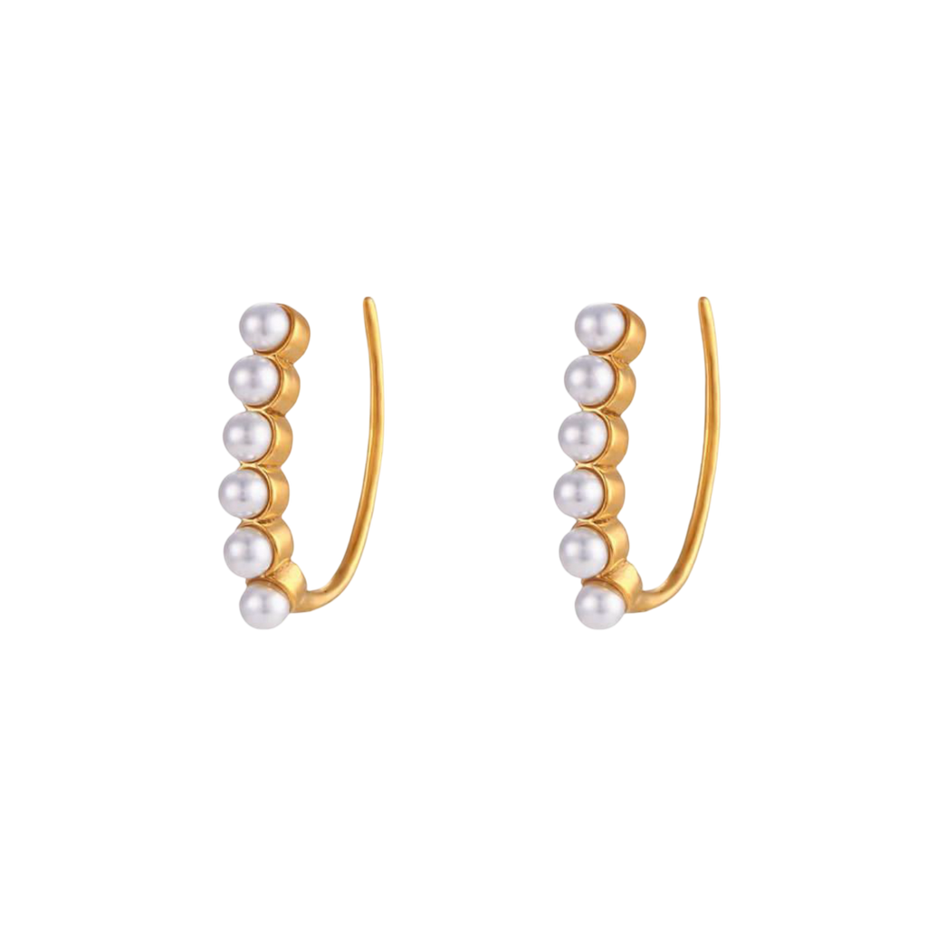 European Pearl Earrings Waterproof Sweatproof Anti-Tarnish Earrings Charms by Andie