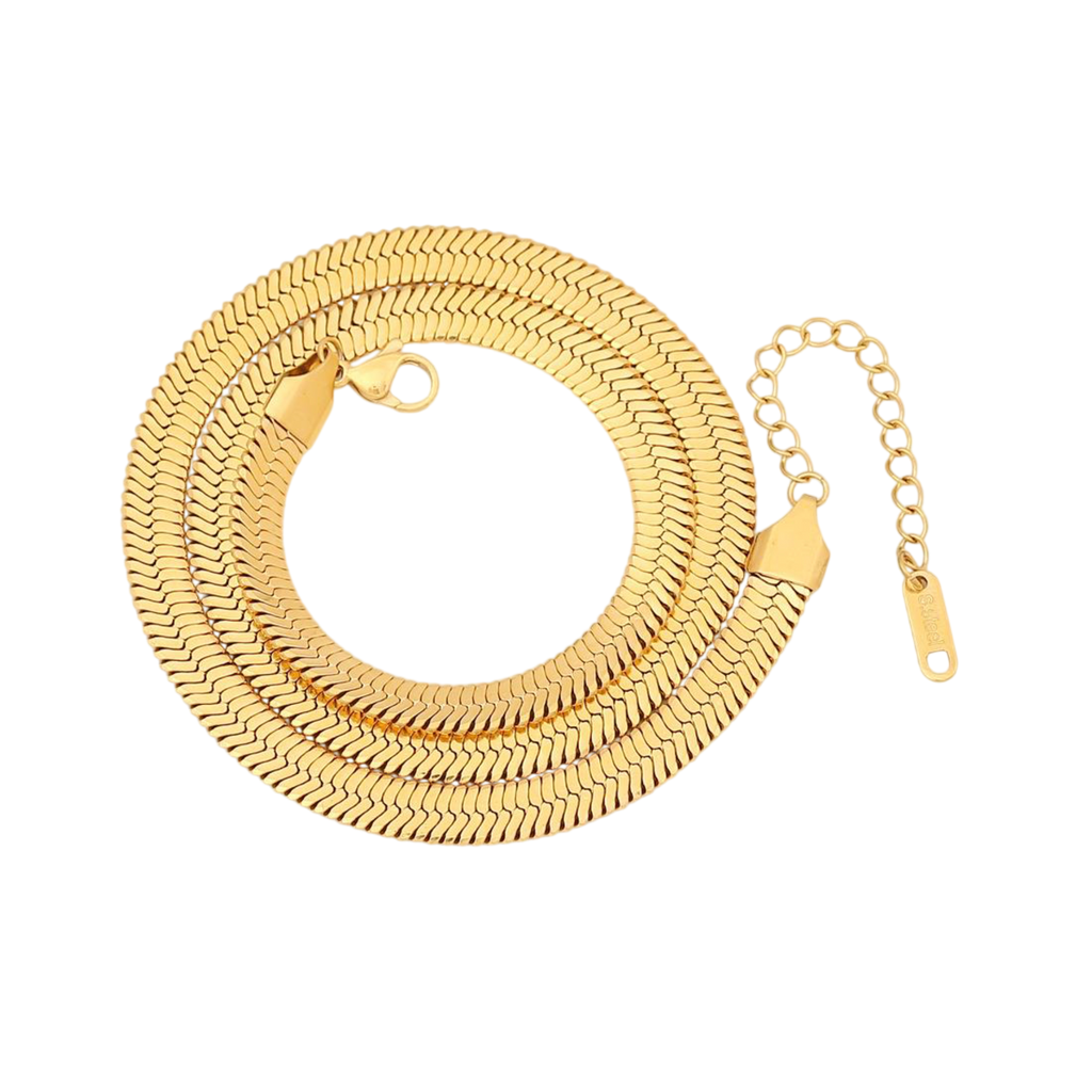 Gold Herringbone Chain