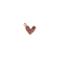 Mini Pink CZ Heart Mini Pink CZ Heart| Charms by Andie