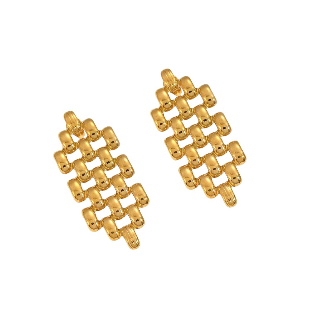 Watchband Stud Earrings